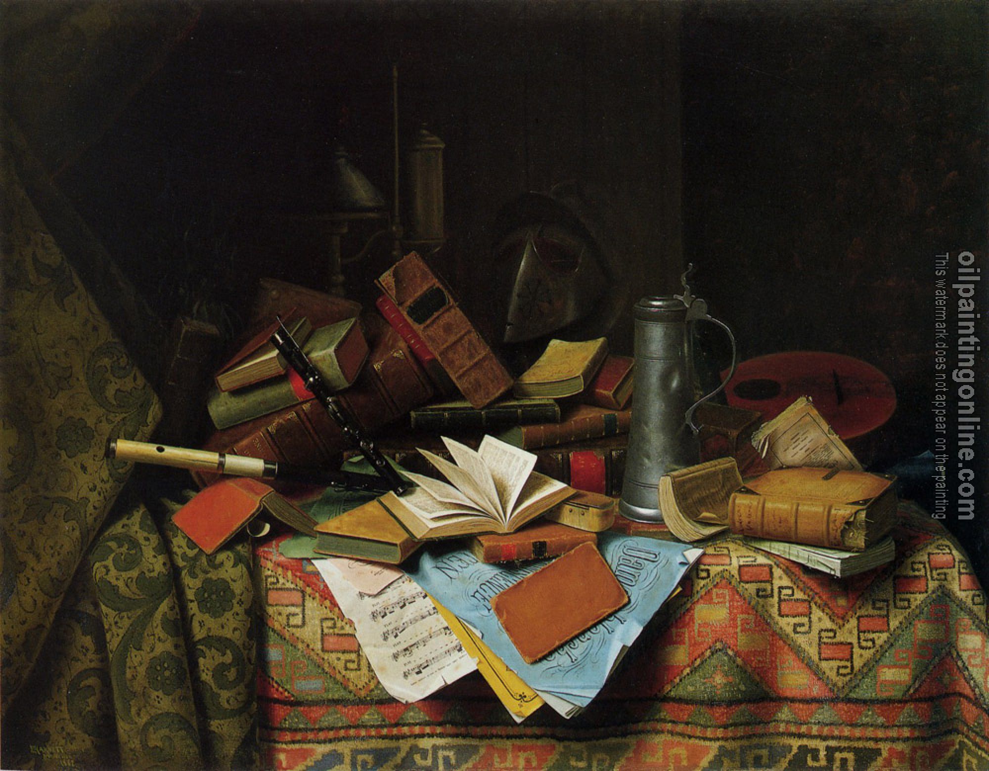 William Michael Harnett - A Study Table